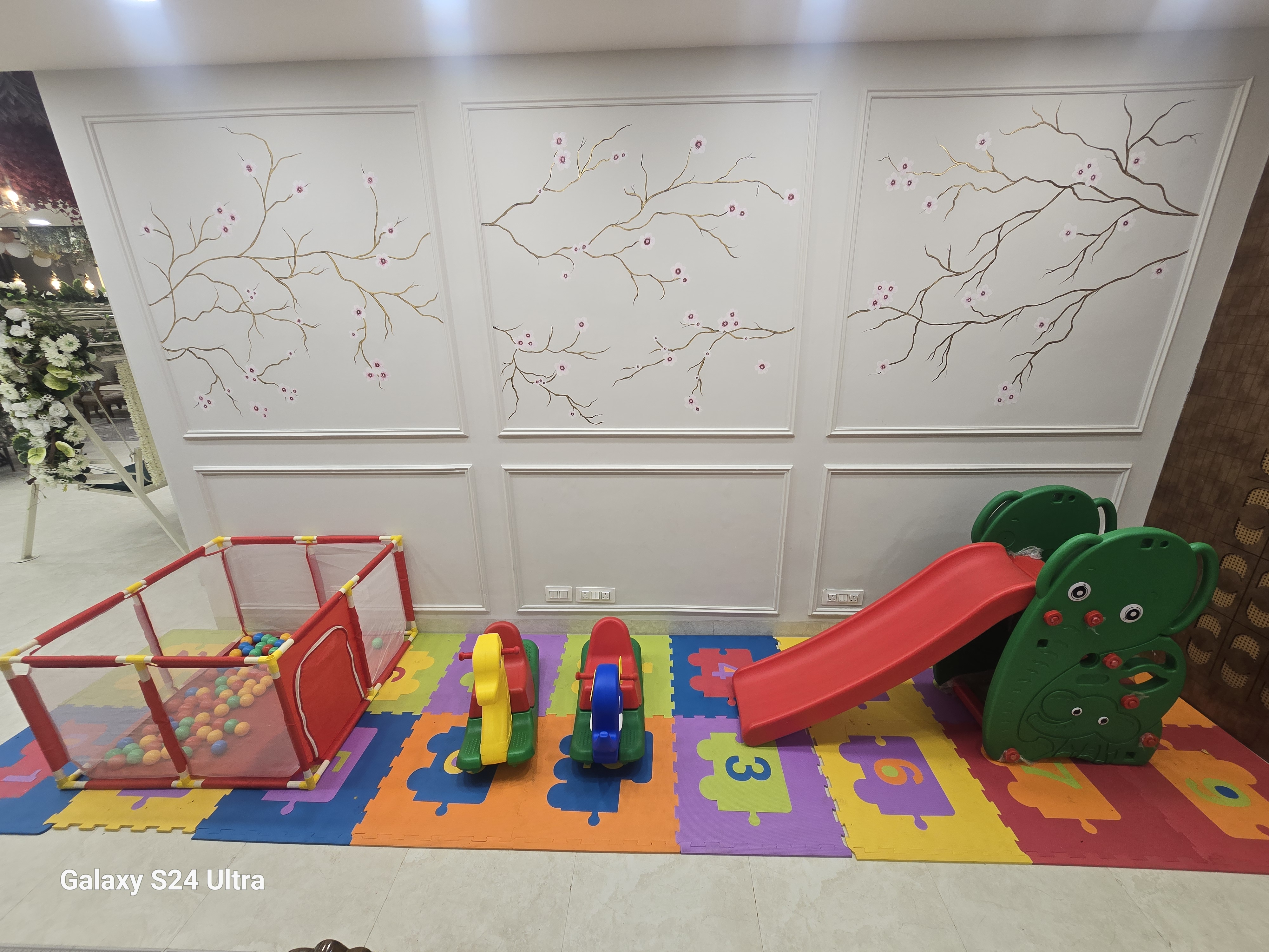 Dedicated kids play area inside Erish Banquet