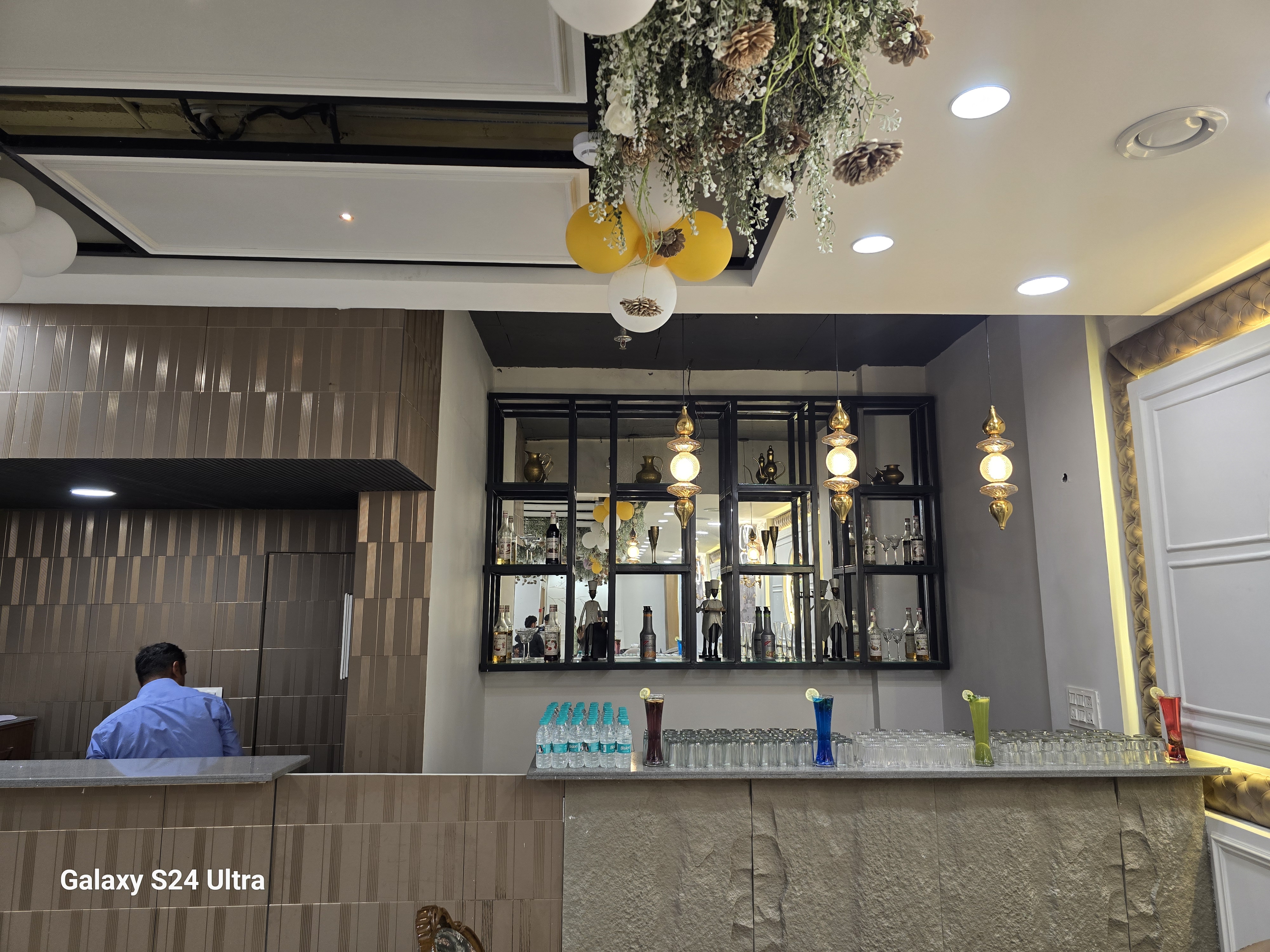 Bar counter inside Erish Banquet