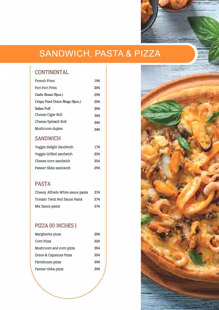 Food menu card 2