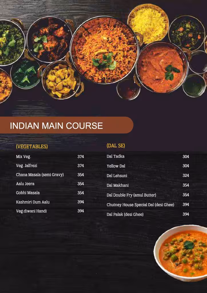 Food menu card 6
