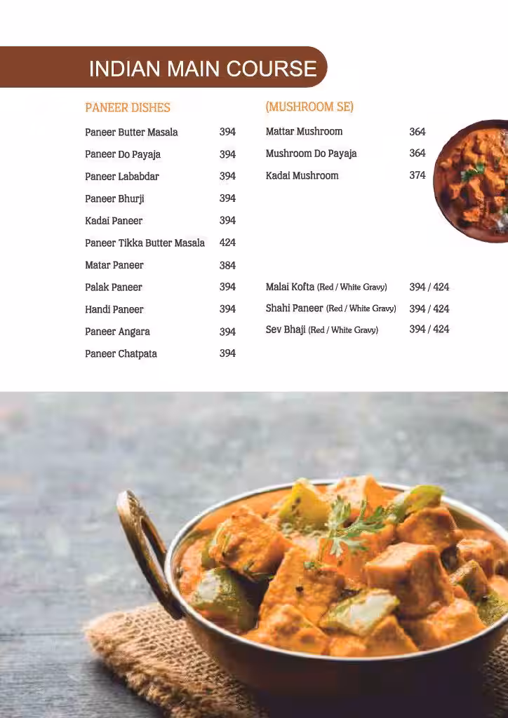 Food menu card 7